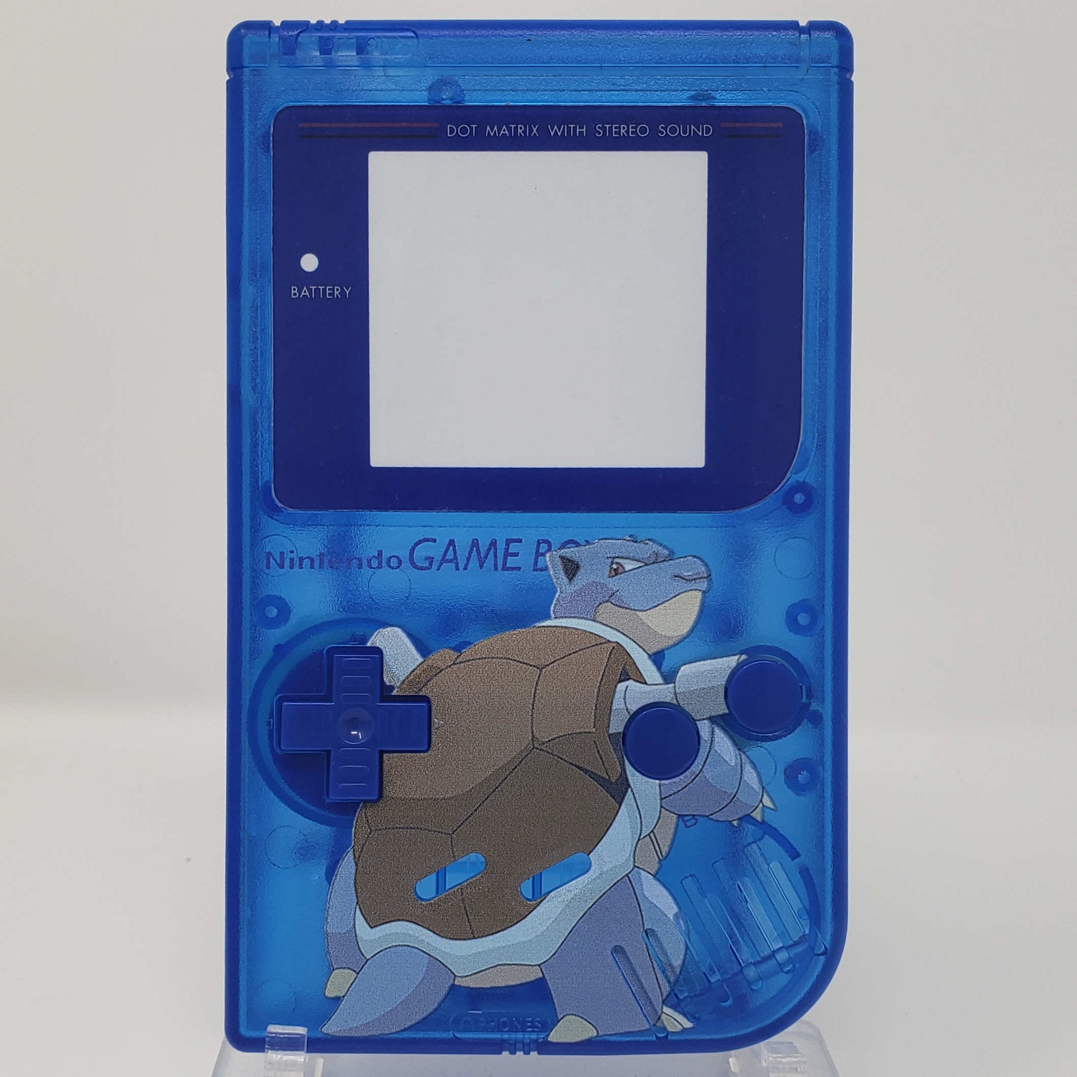 Pokemon Blue Blastoise Gameboy DMG Shell