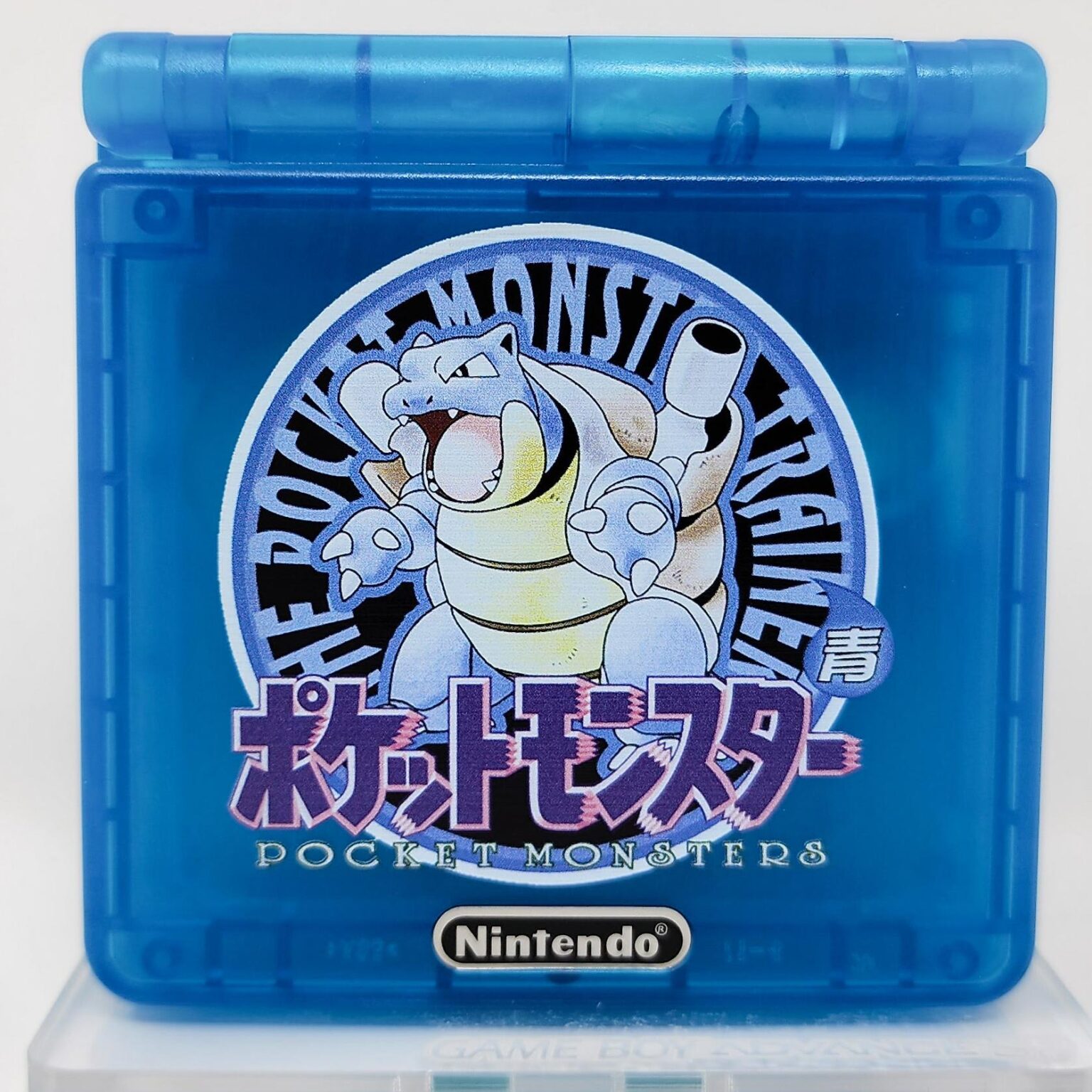 Pokemon Blue Blastoise Gameboy Advance SP Shell - Gamers4Gamers