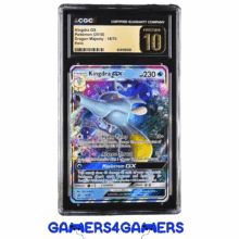 kingdra gx pokemon card holo rare pristine 10