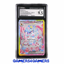 Sylveon ex Prismatic Evolutions 156/131 CGC Mint+ 9.5 Graded Pokemon Card Special Illustration Rare