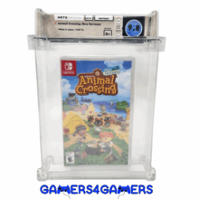 This copy of Animal Crossing New Horizons for the Nintendo Switch is a factory sealed First Print copy. The game is graded and protected by WATA/PSA games. It is a pristine 9.8 A+ Mint Gem.