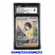 Erika's Invitation Scarlet & Violet 203/165 CGC Mint 9 Graded Pokemon Card Special Illustration Rare