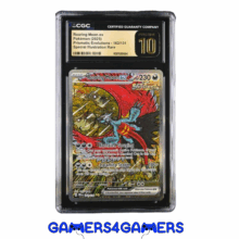 Roaring Moon ex Prismatic Evolutions 162/131 CGC Gem Pristine 10 Graded Pokemon Card