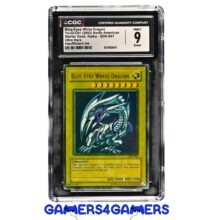 Blue Eyes White Dragon SDK-001 Unlimited Faded CGC Mint 9 Graded Yu-Gi-Oh! Card