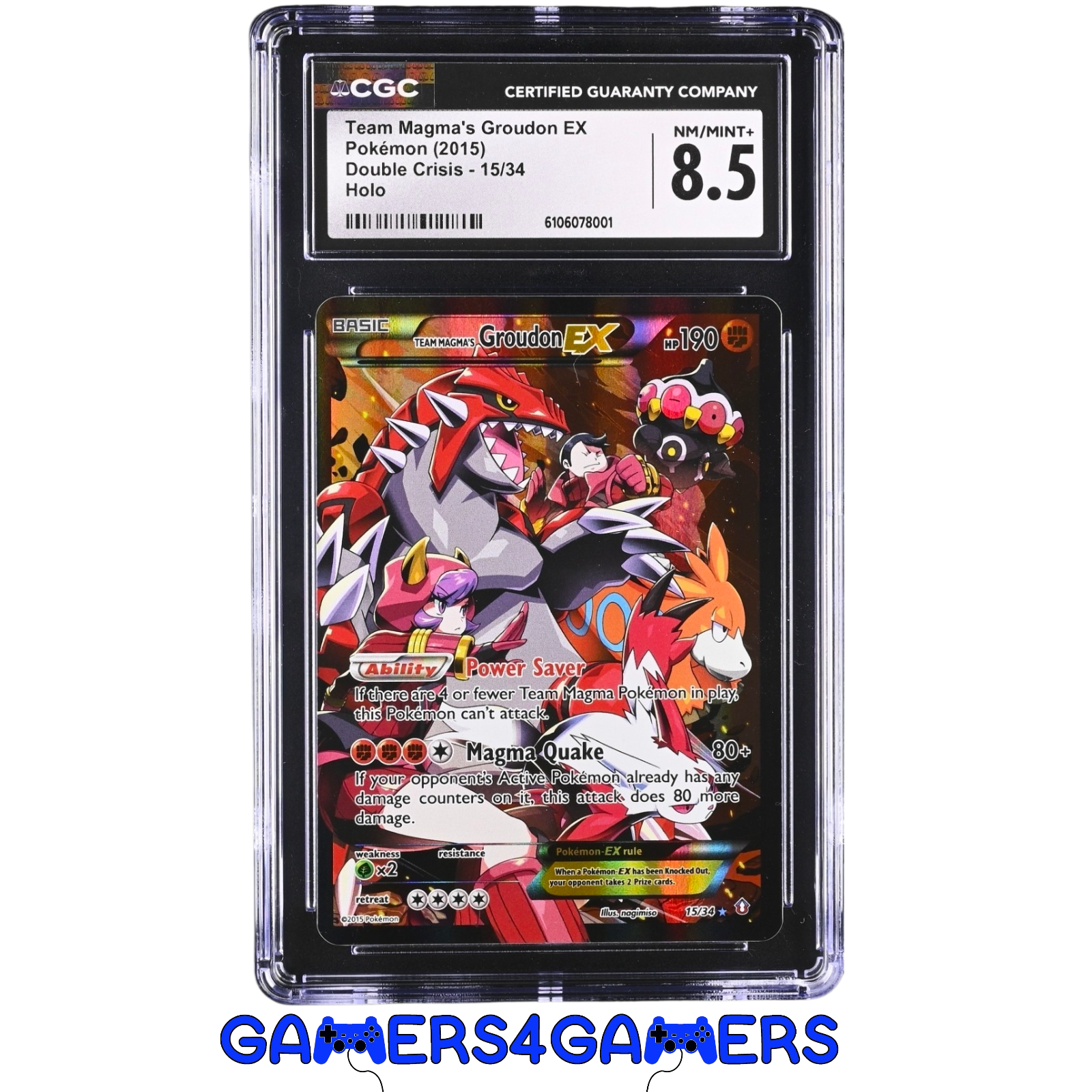 Team Magma's Groudon EX 15/34 Double Crisis