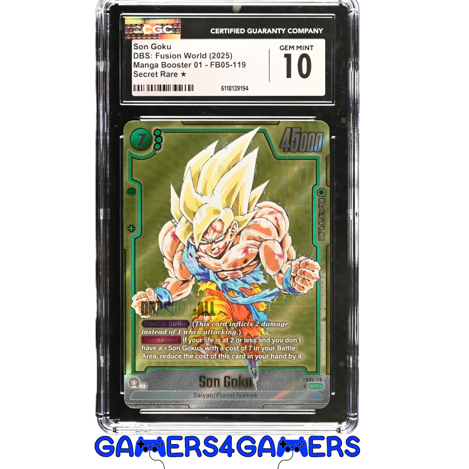 Son Goku Manga Booster 01 - FB05-119 Secret Rare DBS: Fusion World