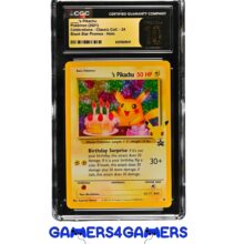 Birthday Pikachu 24 Celebration Classic Collection Black Star Promo CGC Pristine 10 Graded Pokemon Card
