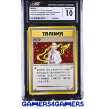 CGC 10 Blaine Holo Trainer Gym Challenge 2 Guren Town Deck Graded slab PSA tag